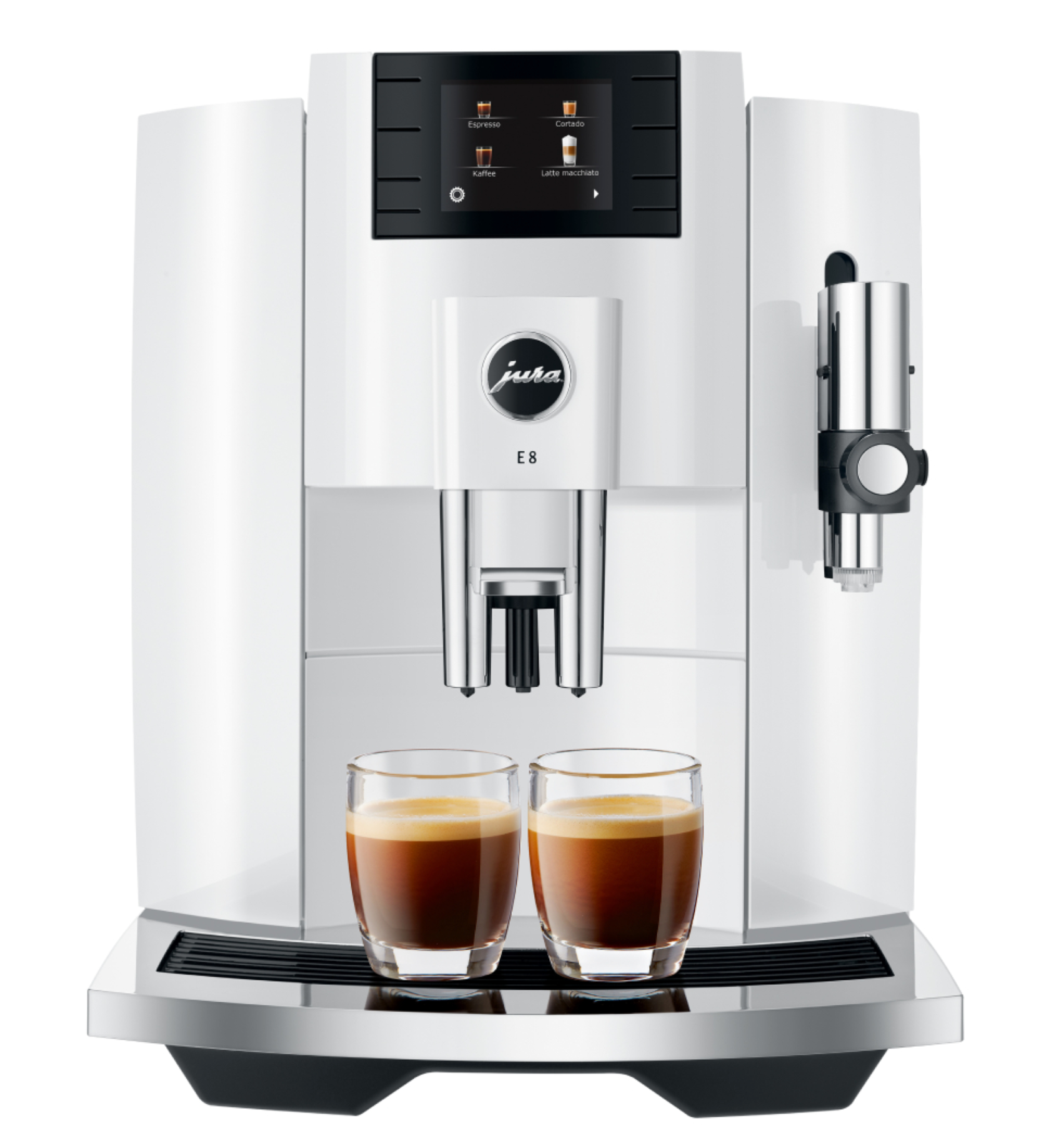 Van toepassing Toeschouwer touw Jura E8 Piano White (NAA) Automatic Espresso and Coffee Machine - 2022 –  Designandgrace