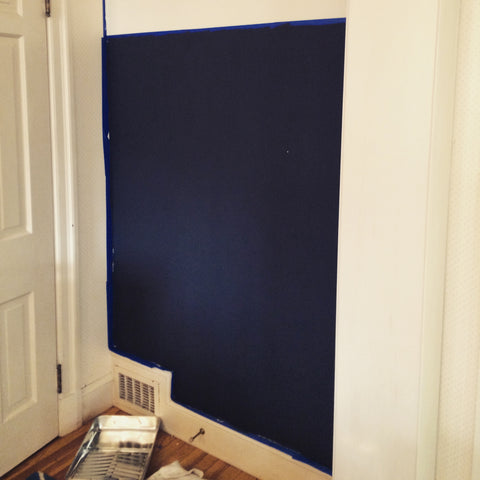 Magnetic Chalkboard Paint Applied and Dried! 