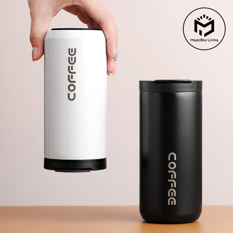 500mL Stainless Steel Non-Slip Coffee Water Cup Insulated Thermos Travel Tea Mug 