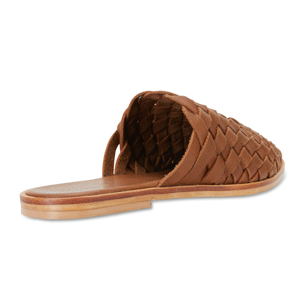LUELLA - COGNAC MILLED - LEATHER WOVEN 
