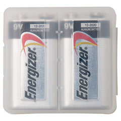 9V Battery Clear Protective Plastic Hard Safety Case - 3 Pack