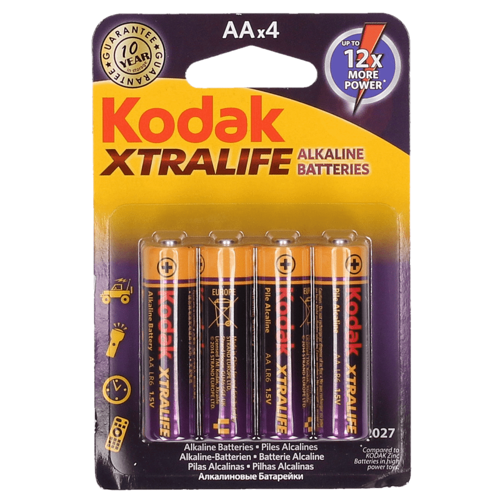 Lelie applaus zwart Kodak Xtralife Batterij Aa 4 Stuks