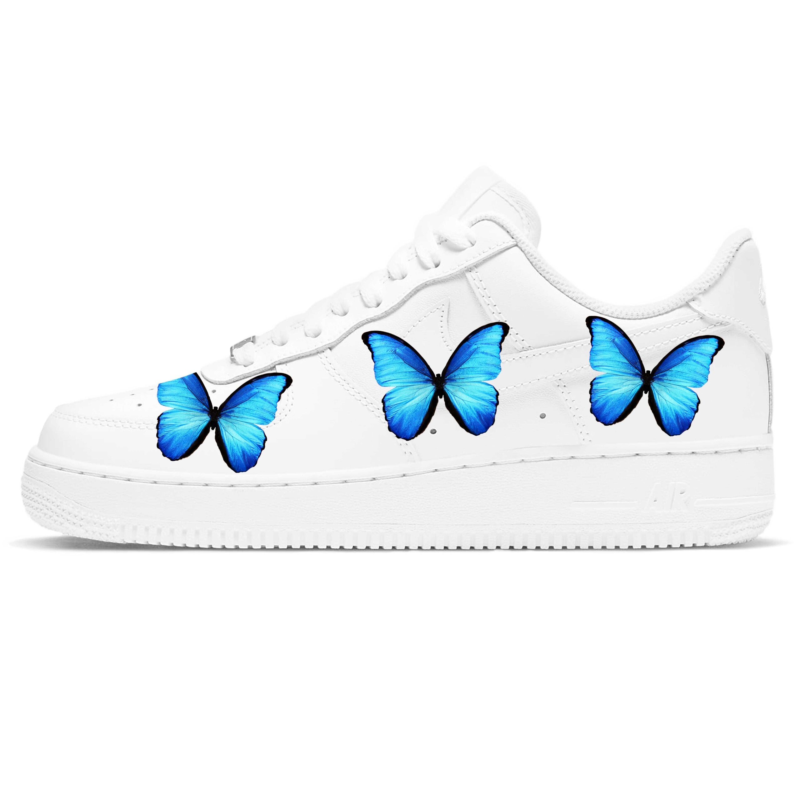 painted air force ones butterfly