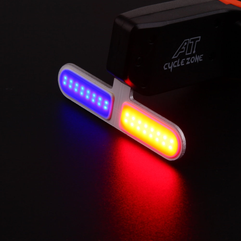 Bicycle Bike Taillight USB Rechargeable LED Rear Lights Cycling Safety Red Blue 