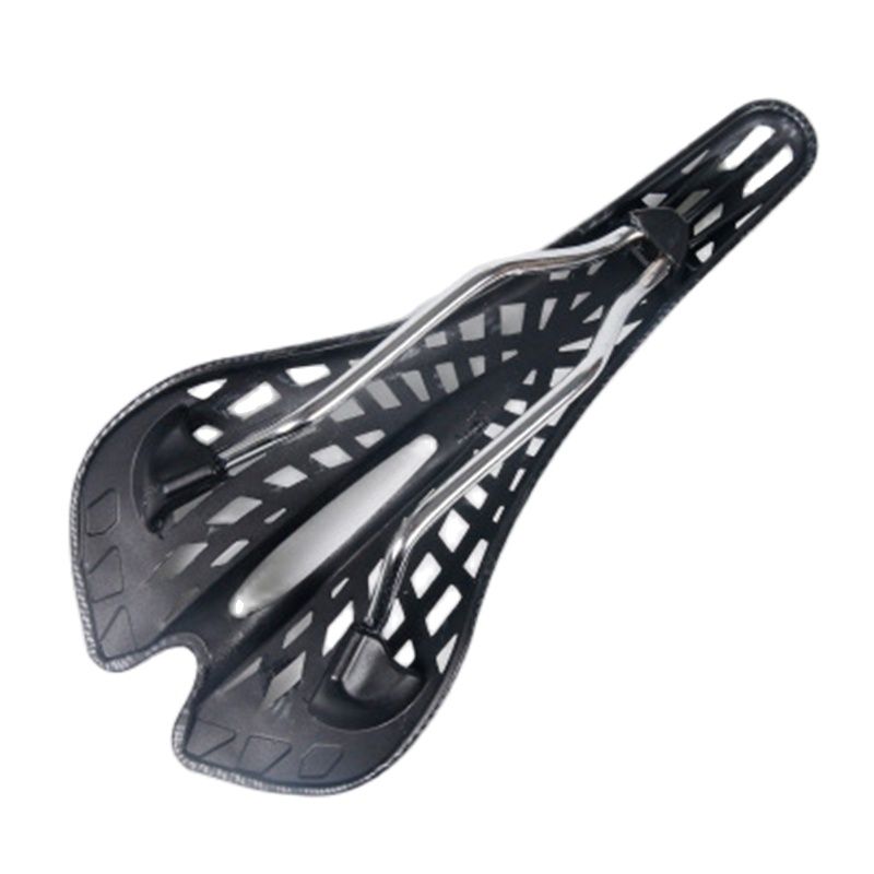 Lightweight Cycling Breathable MTB Hollow Carbon Fiber Bike Seat 