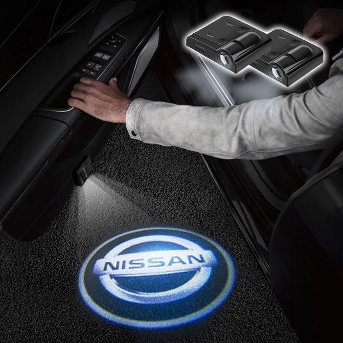 Car Door Projector Fit Nissan Wireless Car Door Led Lights 2Pcs #12 –  CarLightClub