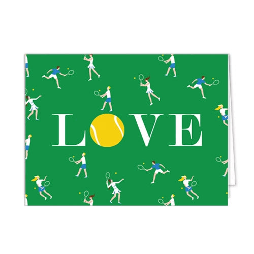 Tennis Whites Folded Notecards