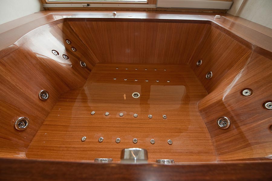 wooden jacuzzi