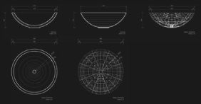 AFZARO sink technical drawing