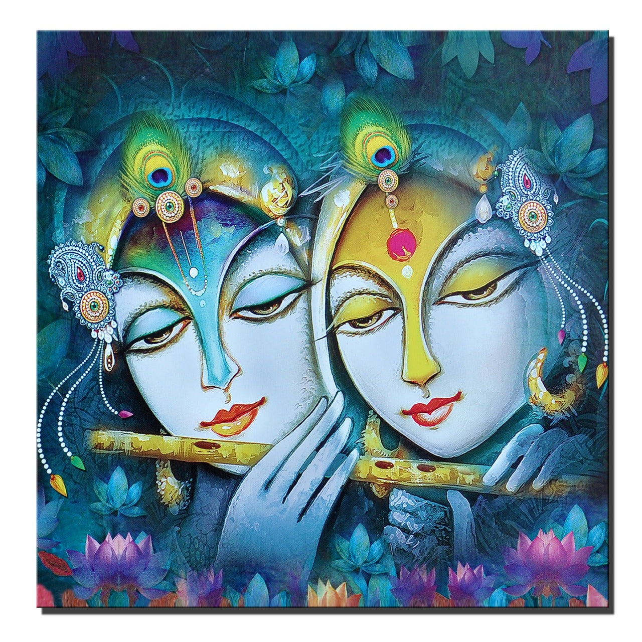 Radha Krishna Modern Art Wall Painting – GLIMPRINT ART & FRAMES