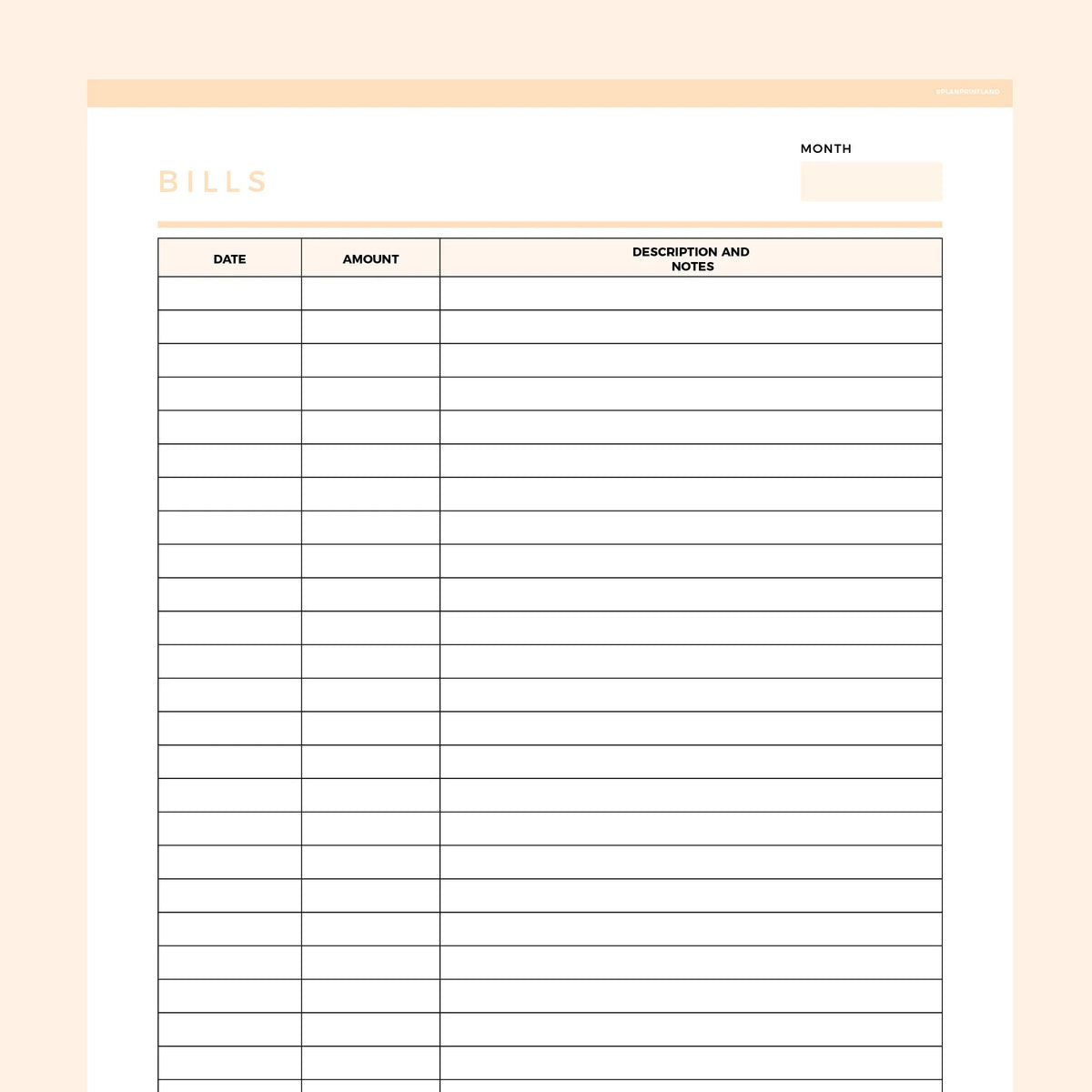 bill-tracker-template-editable-instant-download-fillable-pdf-a4-and