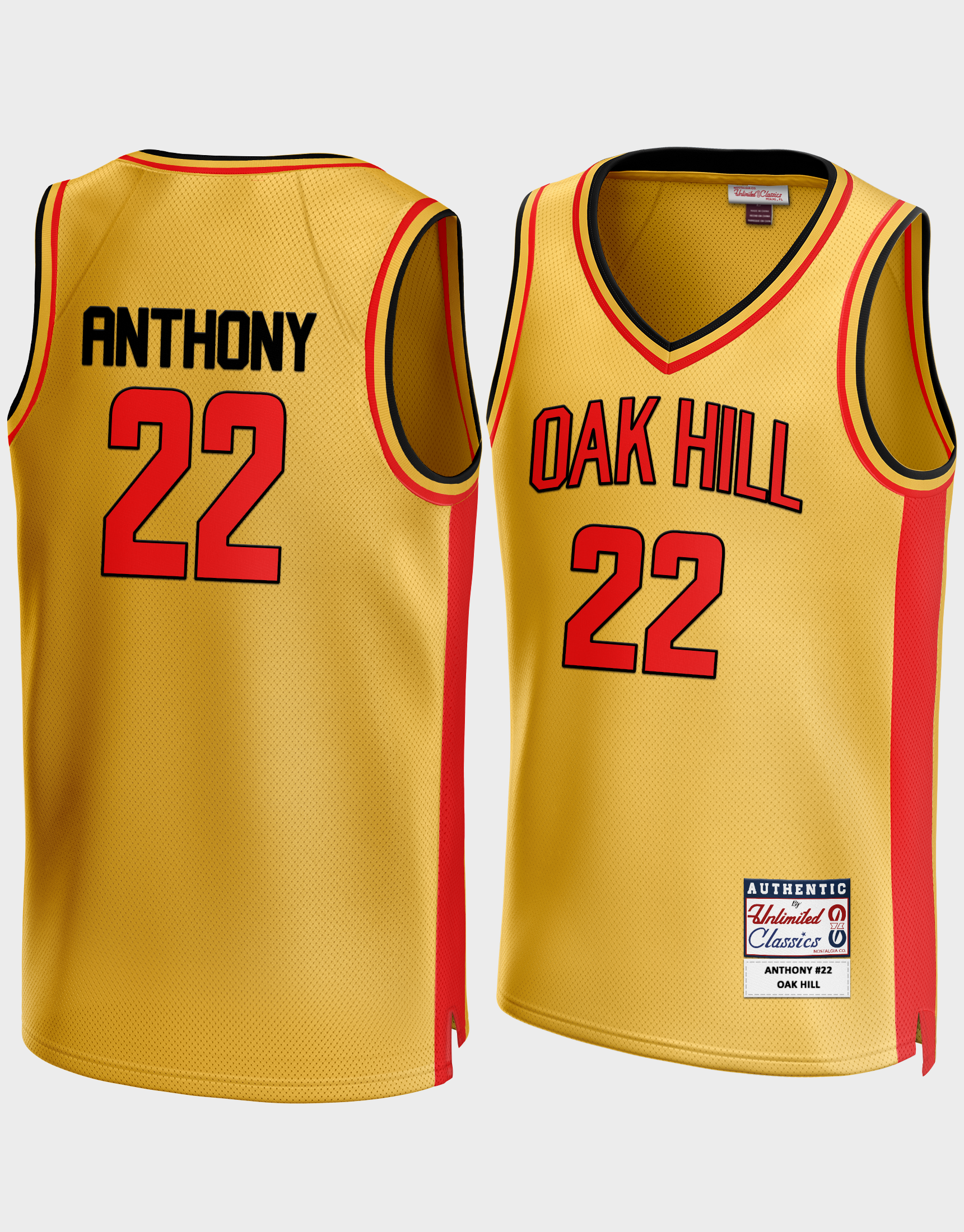 Vintage Jordan Brand Carmelo Anthony OAK HILL High School Jersey Youth Size  L