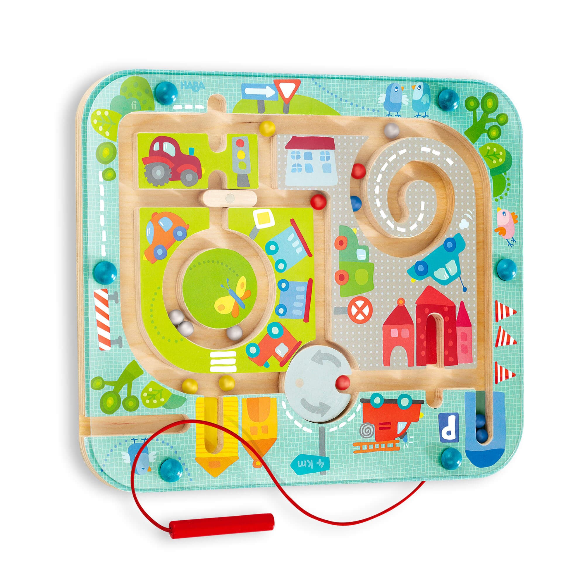 Verstrikking Bekritiseren Ongepast Town Maze Magnetic Puzzle Game | Durable Toys | HABA USA