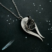 Comet Necklace with Authentic Meteorite - Handmade in the USA