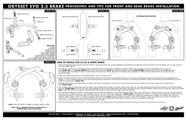 Odyssey Evo 2.5 Brake Kit (Black) | Full Factory Distribution