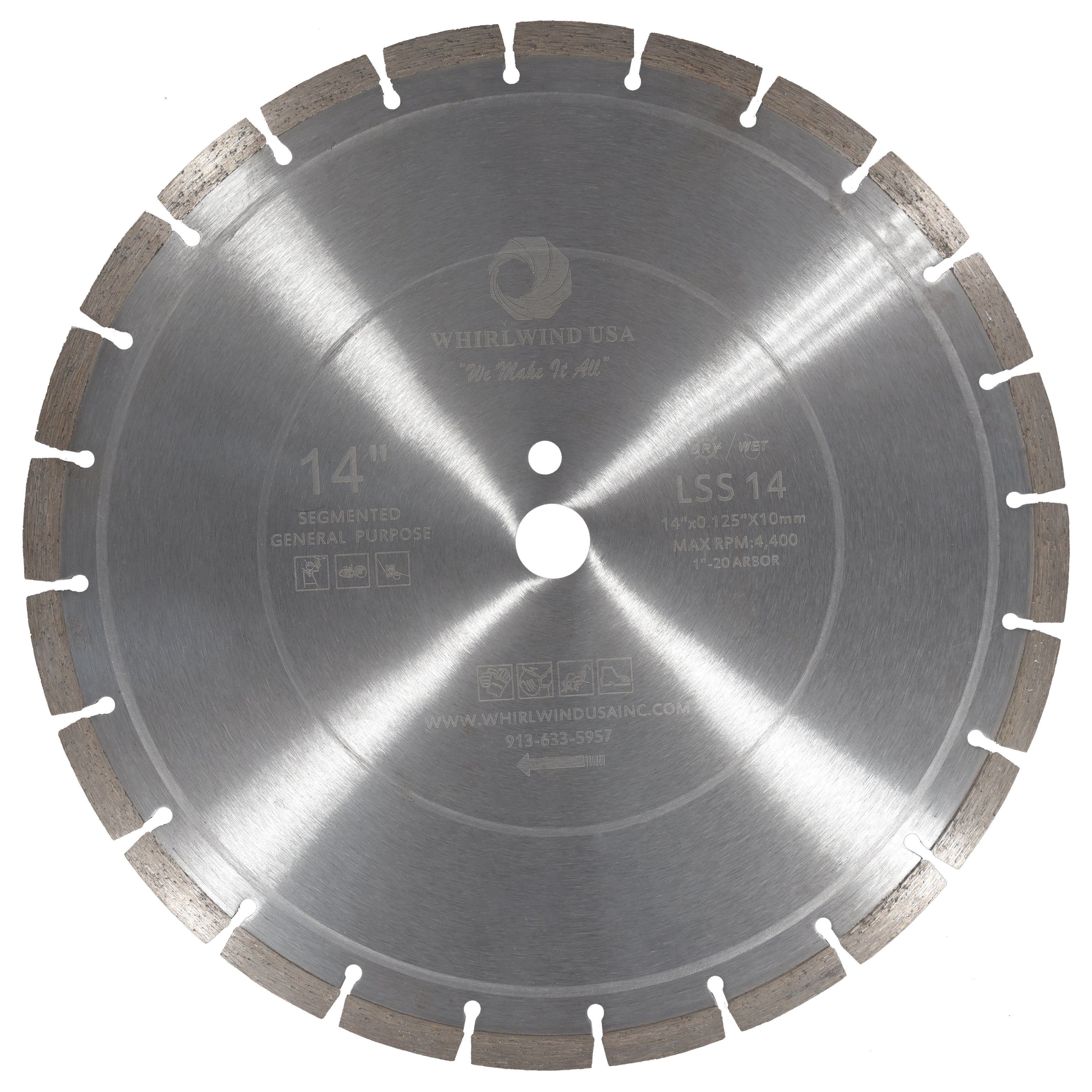 Professional 14" Diamond Saw Blade for Fast Cutting Concrete Paving Stone 