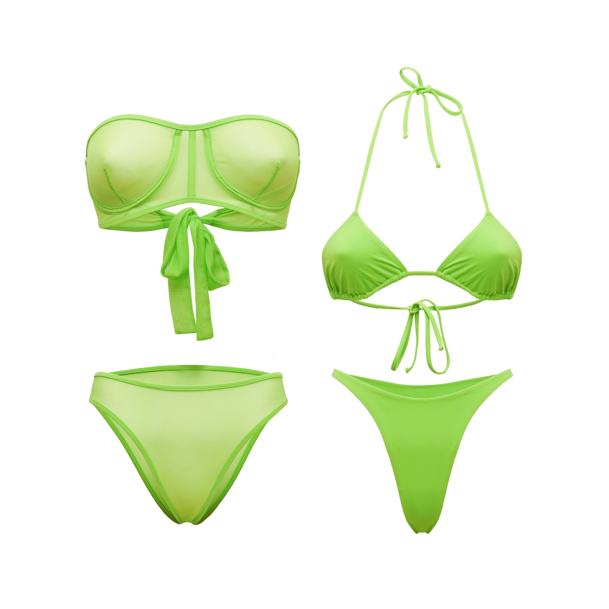 Edele capaciteit De andere dag EXOTIC Green Bikini Set – Hot Lemon Collection