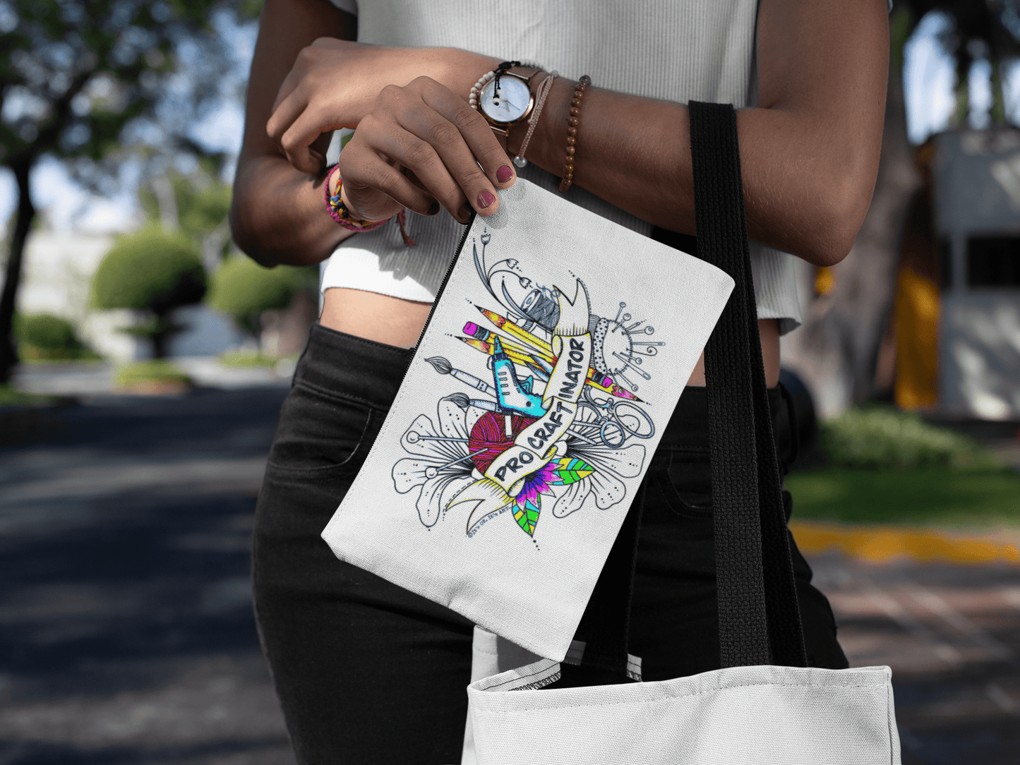 Procraftinator Travel Zip Pouch