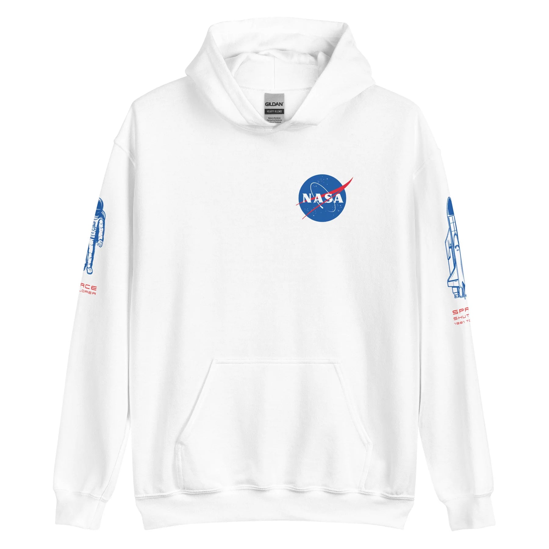 NASA Meatball Hoodie | NASA White Hoodie | Space Lover Store