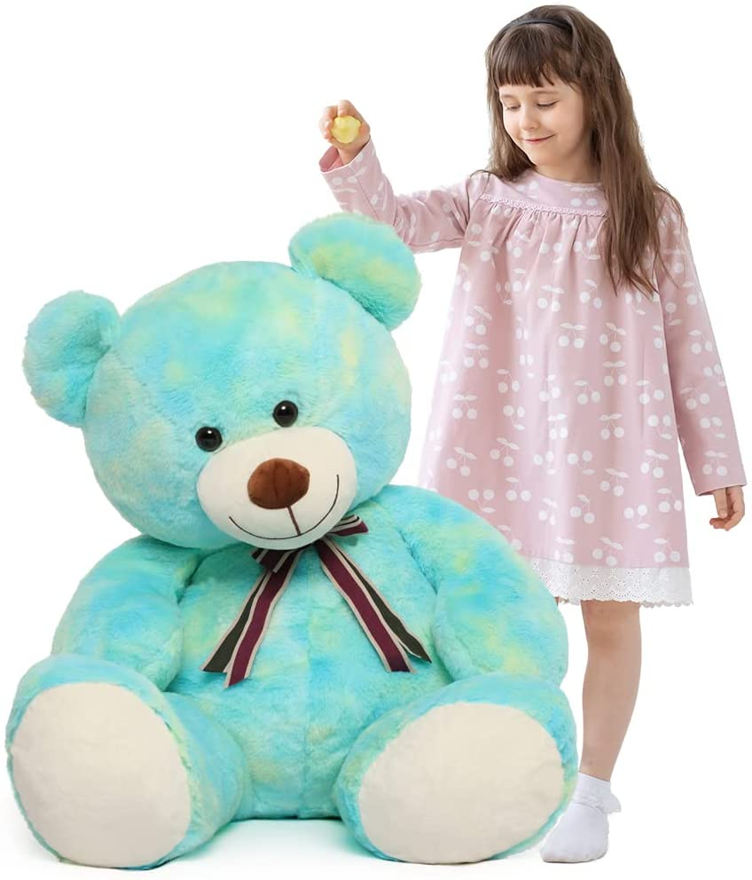 giant rainbow teddy bear