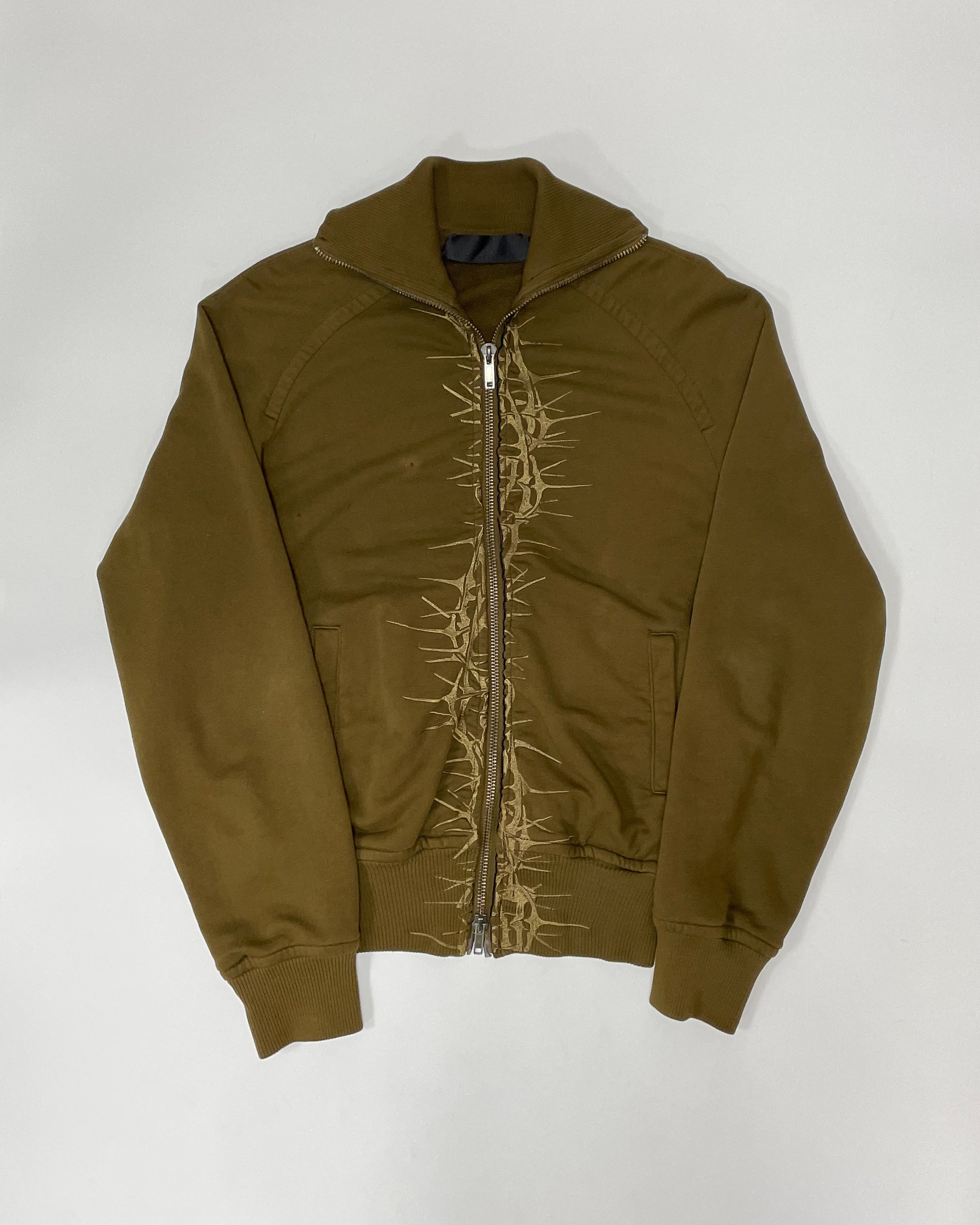 Haider Ackermann Thorn Embroidered Cotton Bomber Jacket (M