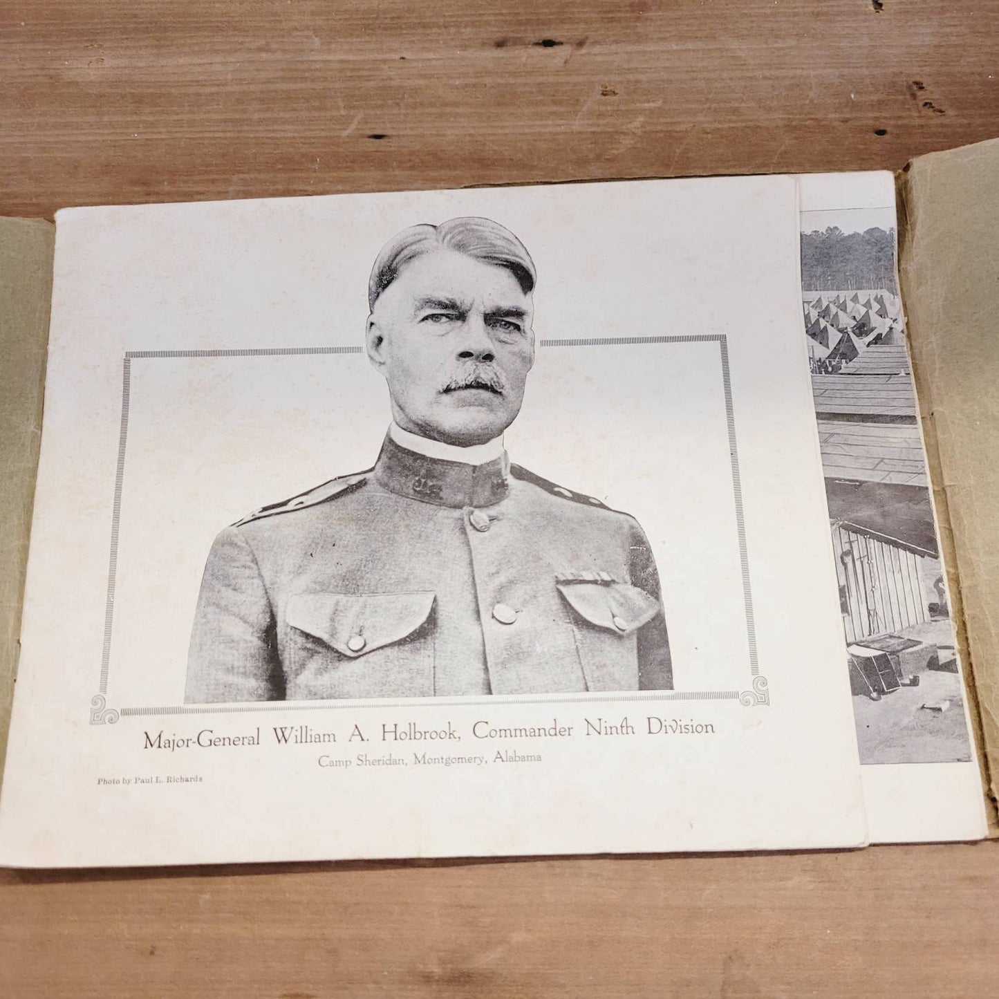WWI 1918 Camp Sheridan Montgomery Alabama Souvenir Photo Booklet Deluxe Ed