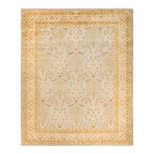 Eclectic, One-of-a-Kind Hand-Knotted Area Rug  - Light Blue, 9' 1" x 12' 1" Default Title