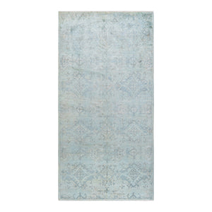 Vibrance, One-of-a-Kind Hand-Knotted Area Rug  - Light Blue, 6' 2" x 12' 2" Default Title
