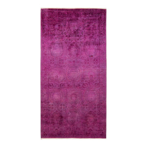 Vibrance, One-of-a-Kind Hand-Knotted Area Rug  - Purple, 4' 2" x 7' 9" Default Title