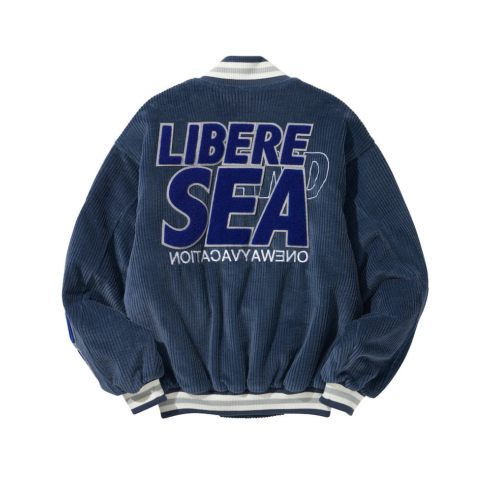 WDS X LIBERE VARSITY JACKET / NAVY-