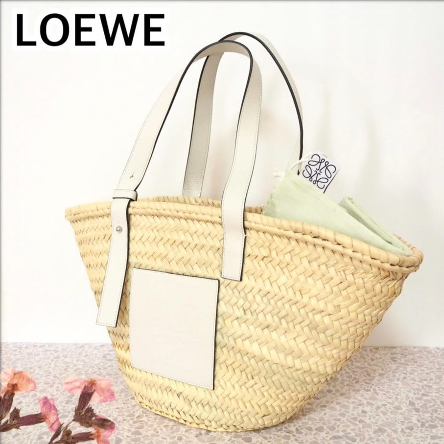 LOEWE ロエベ バスケットスモール ラフィア ハンドバッグ