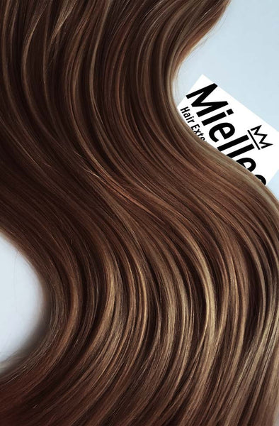 Maple Brown 8 Piece Clip In Extensions - Straight Human Hair – Miellee Hair  Company