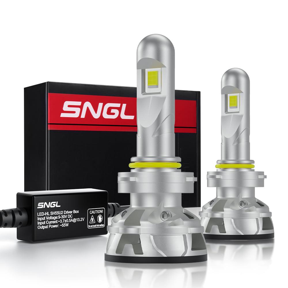 SNGL 9005 High Beam LED Headlight Conversion Kit 6000K Xenon White Light Bulbs 