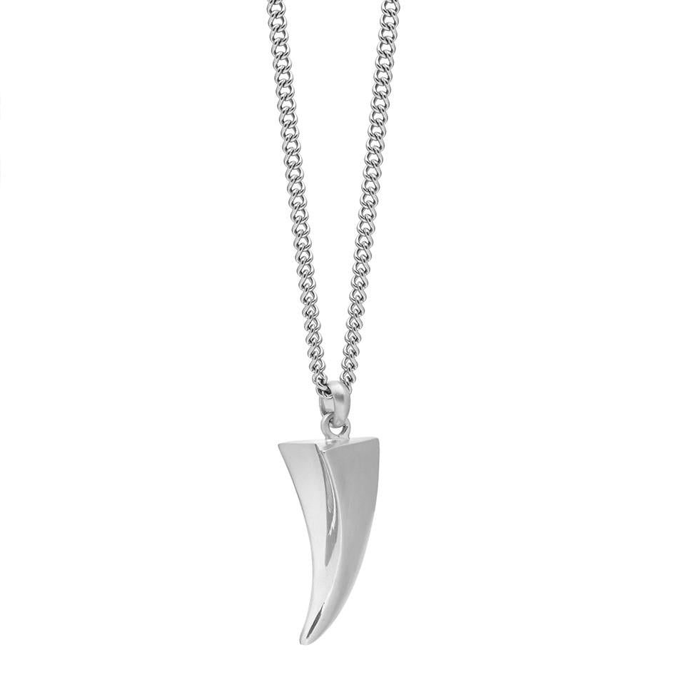 silver claw pendant