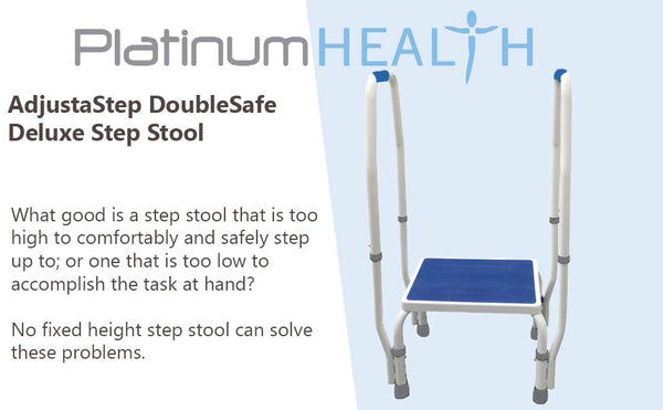 AdjustaStep Deluxe Step Stool With Dual Handle