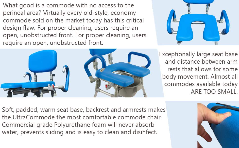 Ultracommode Foldable Shower/Commode Chair