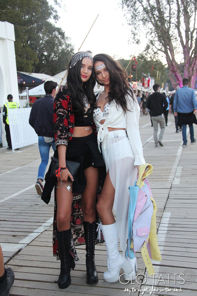 Splendour in the Grass Day 2 glitter GLO TATTS