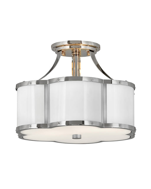 Hinkley - 4443PN - Two Light Foyer Pendant - Chance - Polished Nickel