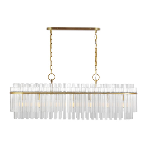 Generation Lighting - CC1307BBS - Seven Light Linear Chandelier - Beckett - Burnished Brass