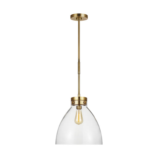 Generation Lighting - CP1121BBS - One Light Pendant - Garrett - Burnished Brass