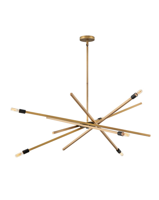 Hinkley - 4766HB - Six Light Chandelier - Archer - Heritage Brass