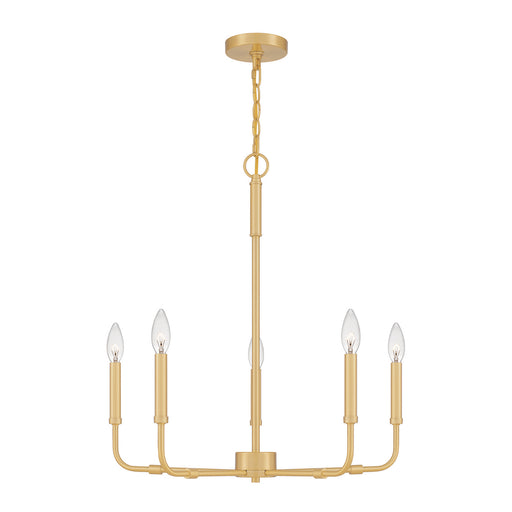 Quoizel - ABR5024AB - Five Light Chandelier - Abner - Aged Brass