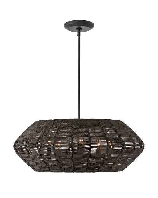 Hinkley - 40384BLK - Five Light Chandelier - Luca - Black