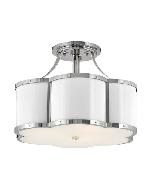 Hinkley - 4444PN - Three Light Semi-Flush Mount - Chance - Polished Nickel