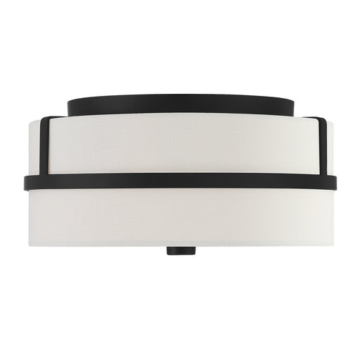 Meridian - M60065MBK - Two Light Flush Mount - Matte Black