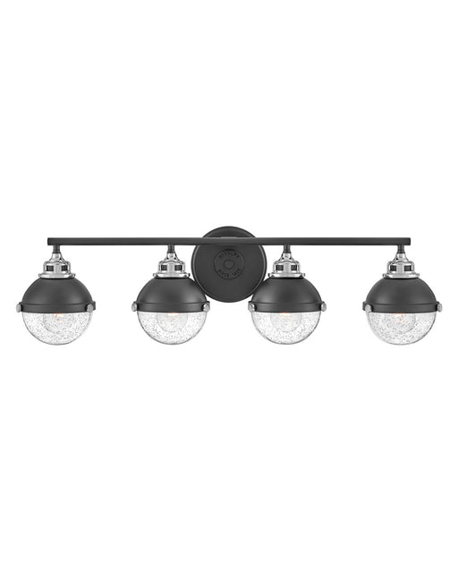 Hinkley - 5174BK-CM - Four Light Vanity - Fletcher - Black