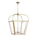 Generation Lighting - 5291004-848 - Four Light Foyer - Charleston - Satin Brass