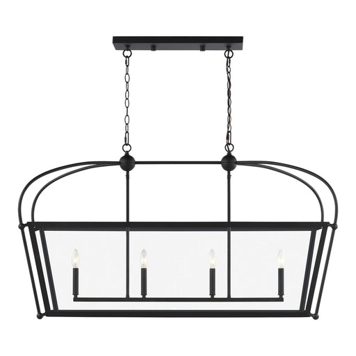 Generation Lighting - 6691004EN-112 - Four Light Linear Foyer - Charleston - Midnight Black