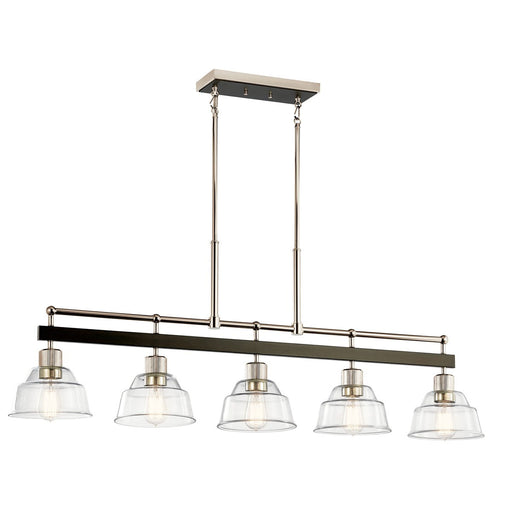 Kichler - 52404PN - Five Light Linear Chandelier - Eastmont - Polished Nickel