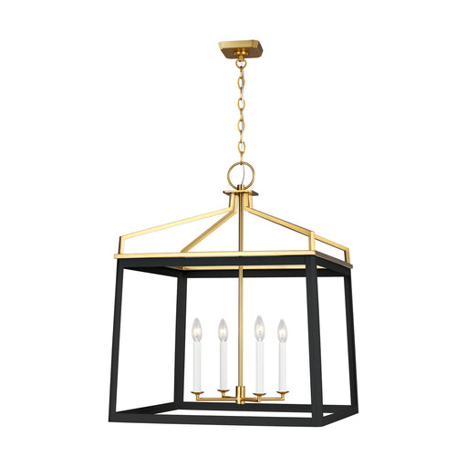 Generation Lighting - CC1544MBKBBS - Four Light Lantern - Carlow - Midnight Black